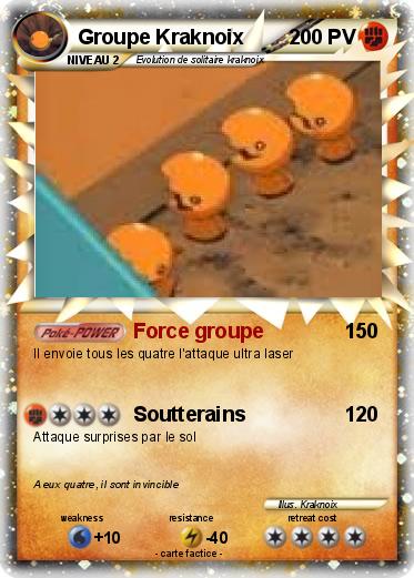 Pokemon Groupe Kraknoix