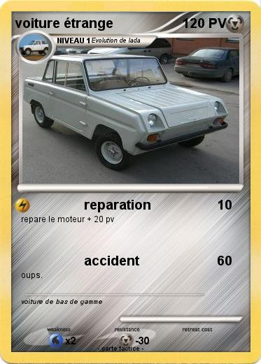 Pokemon voiture étrange