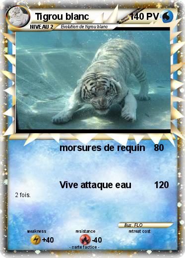 Pokemon Tigrou blanc