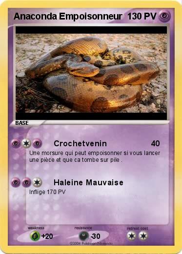 Pokemon Anaconda Empoisonneur