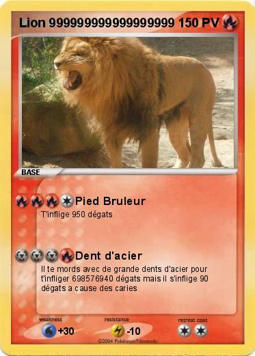 Pokemon Lion 999999999999999999