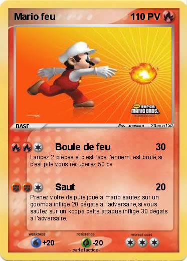 Pokemon Mario feu