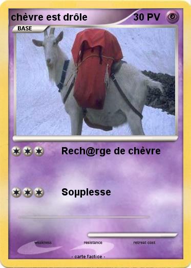 Pokemon chèvre est drôle