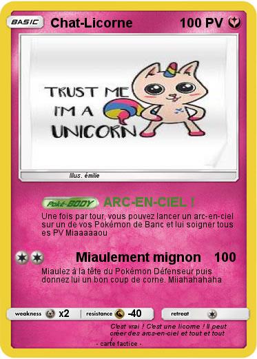 Pokemon Chat-Licorne