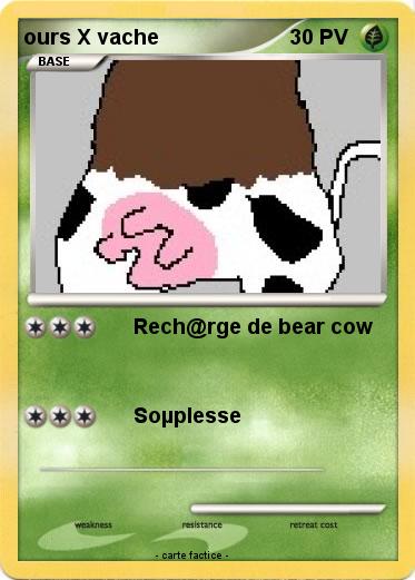 Pokemon ours X vache