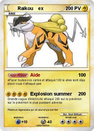 Pokemon Raikou    ex