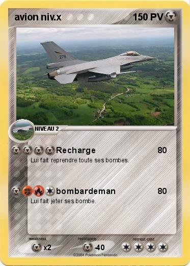 Pokemon avion niv.x