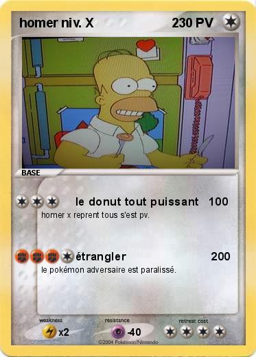 Pokemon homer niv. X                      2