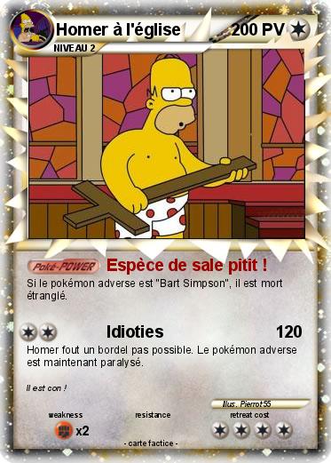 Pokemon Homer à l'église