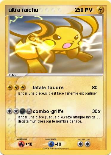 Pokemon ultra raichu                        2  