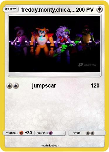Pokemon freddy,monty,chica,...