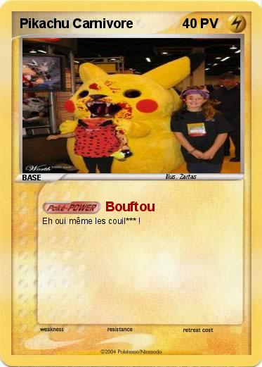 Pokemon Pikachu Carnivore