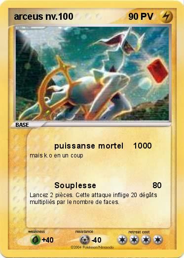 Pokemon arceus nv.100