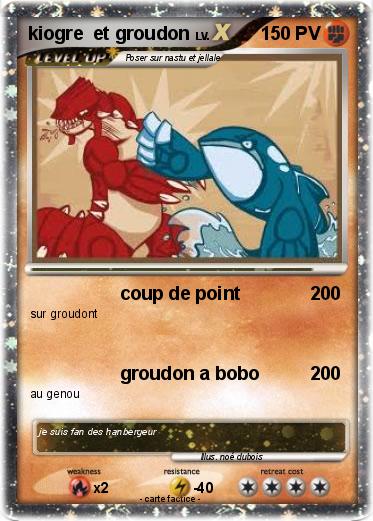 Pokemon kiogre  et groudon