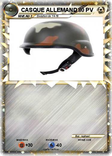 Pokemon CASQUE ALLEMAND