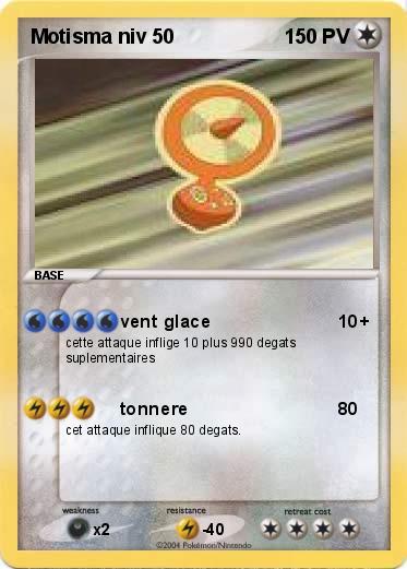 Pokemon Motisma niv 50