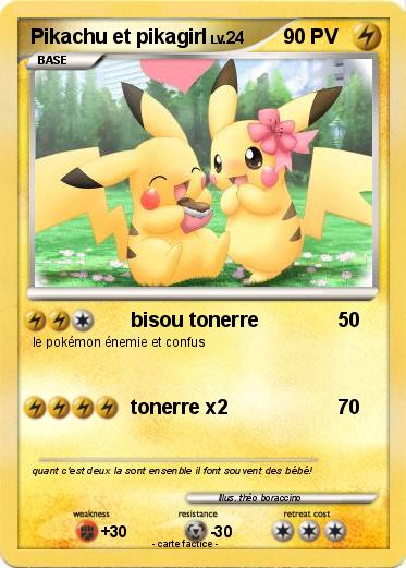 Pokemon Pikachu et pikagirl