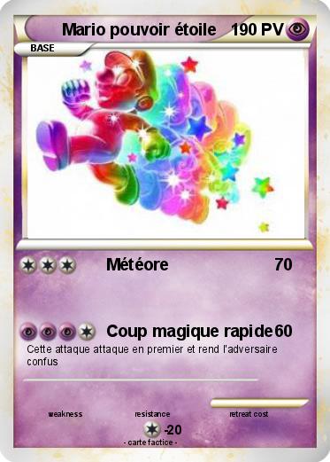 Pokemon Mario pouvoir étoile