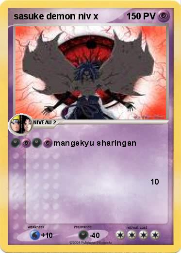 Pokemon sasuke demon niv x