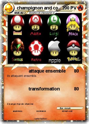 Pokemon champignon and co