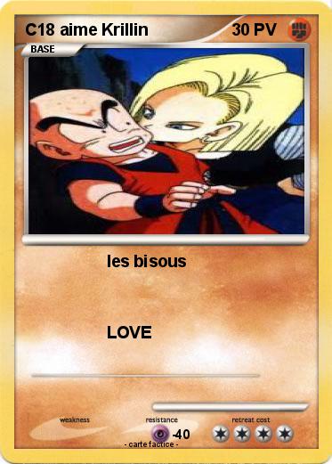 Pokemon C18 aime Krillin