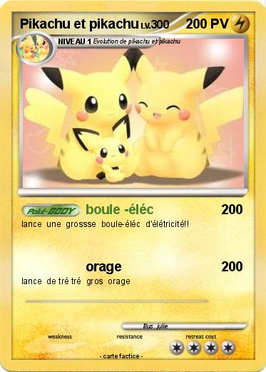 Pokemon Pikachu et pikachu