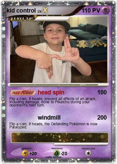 Pokemon kid control