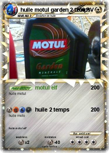 Pokemon huile motul garden 2 temps