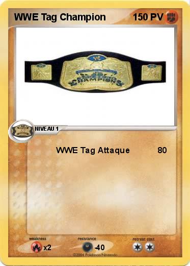 Pokemon WWE Tag Champion