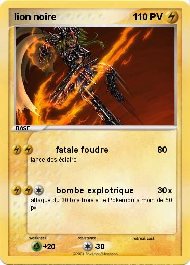 Pokemon lion noire