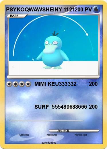 Pokemon PSYKOQWAWSHEINY 1121