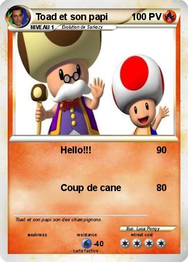 Pokemon Toad et son papi