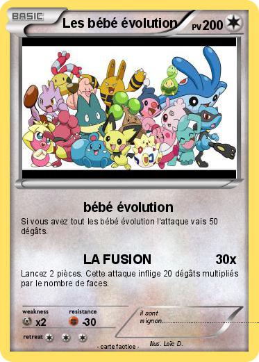 Pokemon Les bébé évolution