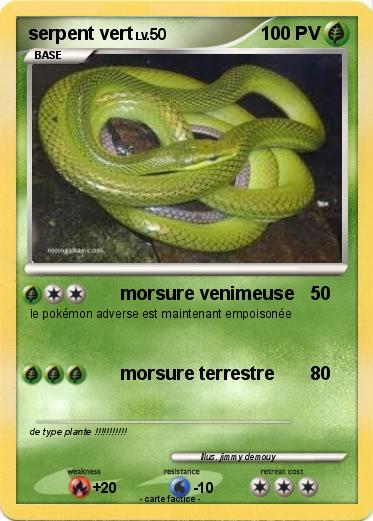 Pokemon serpent vert