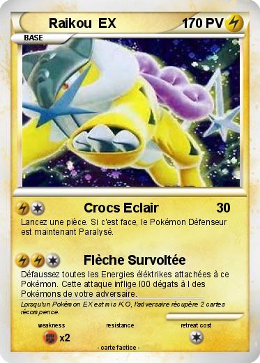 Pokemon Raikou  EX