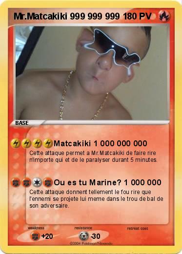 Pokemon Mr.Matcakiki 999 999 999 1