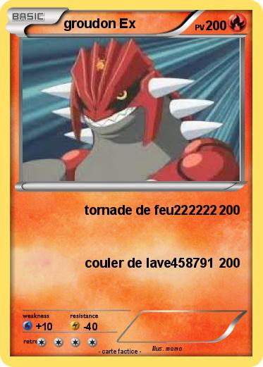 Pokemon groudon Ex