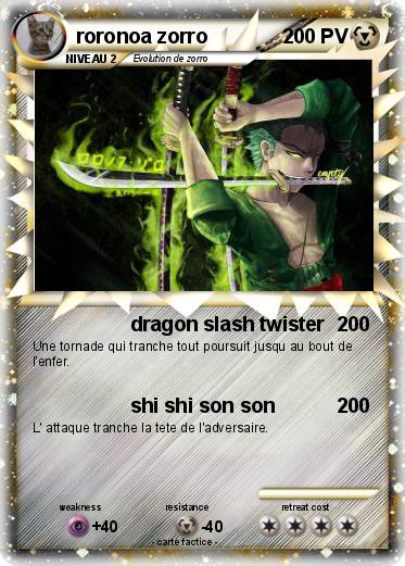 Pokemon roronoa zorro