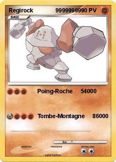 Pokemon Regirock              999999999