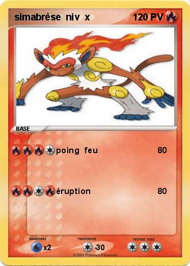 Pokemon simabrèse  niv  x