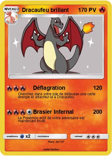 Pokemon Dracaufeu brillant