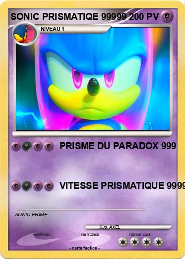 Pokemon SONIC PRISMATIQE 99999