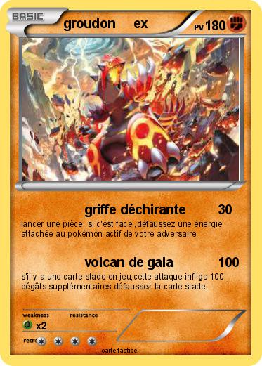 Pokemon groudon     ex