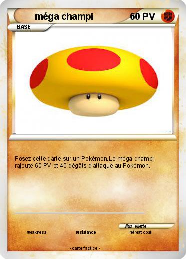 Pokemon méga champi
