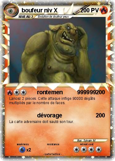 Pokemon boufeur niv X