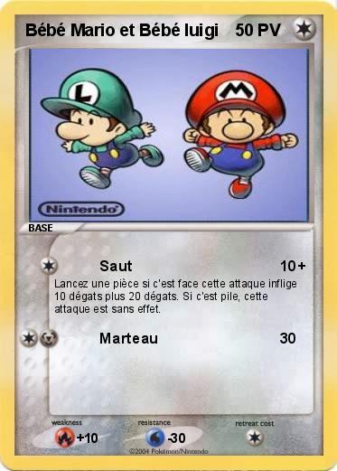 Pokemon Bébé Mario et Bébé luigi