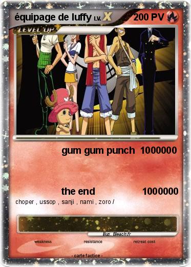 Pokemon équipage de luffy