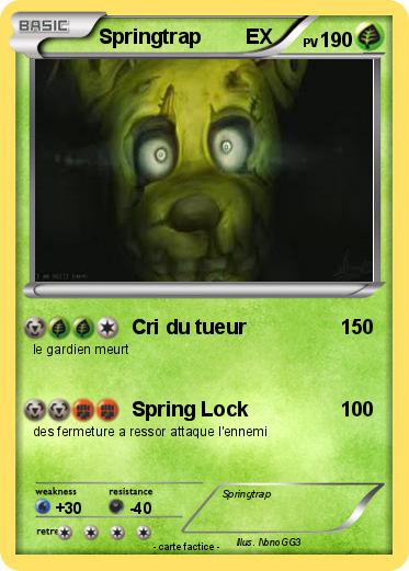 Pokemon Springtrap        EX