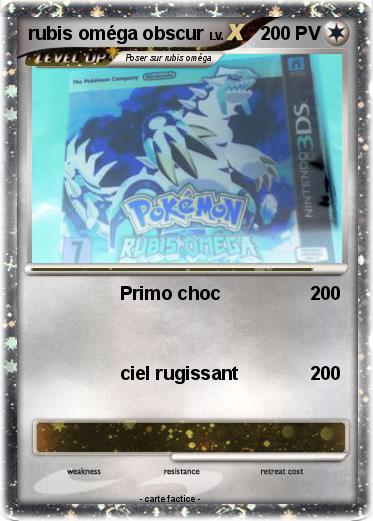Pokemon rubis oméga obscur