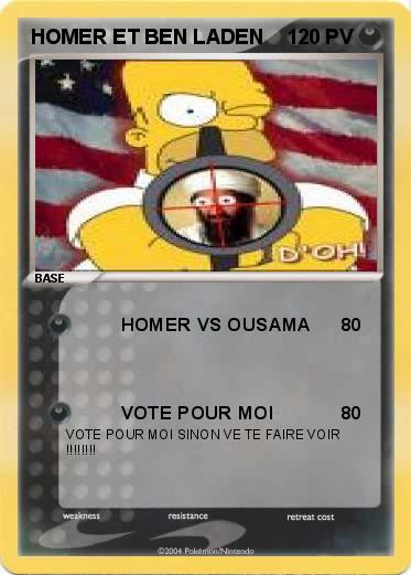 Pokemon HOMER ET BEN LADEN